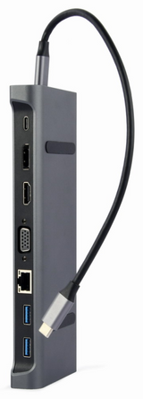 ADAPTADOR MULTIPUERTO USB TIPO C 9 EN 1