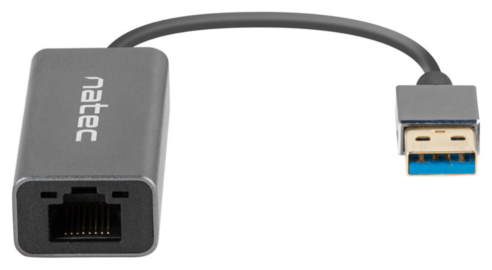 ADAPTADOR NATEC CRICKET USB 3.0 A ETHERNET RJ45 1GB - detalle