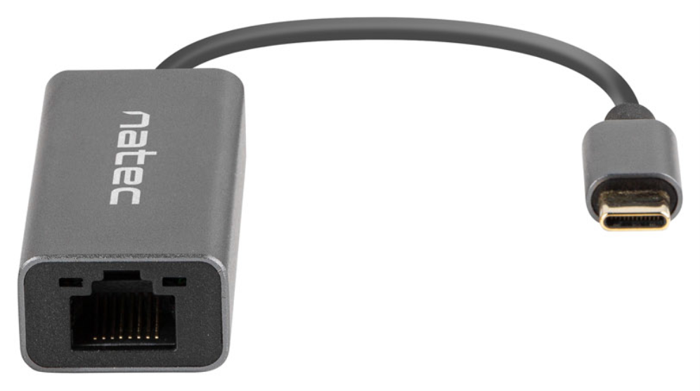 ADAPTADOR NATEC CRICKET USB-C 3.1 A ETHERNET RJ45 1GB - detalle