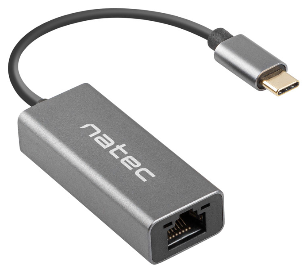 ADAPTADOR NATEC CRICKET USB-C 3.1 A ETHERNET RJ45 1GB