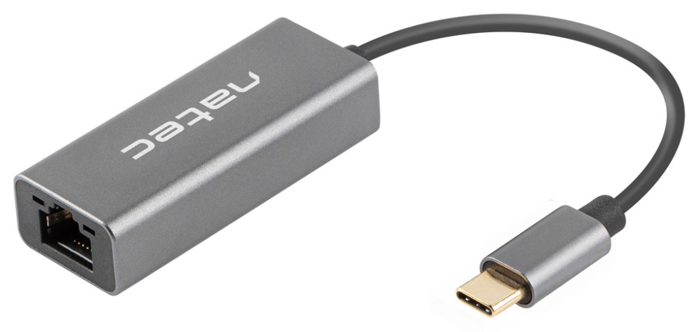 ADAPTADOR NATEC CRICKET USB-C 3.1 A ETHERNET RJ45 1GB - detalle