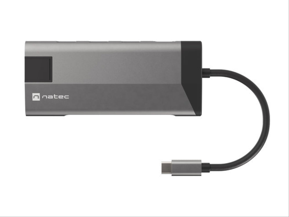 NATEC Fowler Plus USB Tipo C Negro. Gris