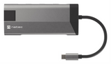 ADAPTADOR NATEC FOWLER PLUS USB-C->3XUSB 3.0,HDMI 4K,USB-C PD,RJ45,SD,MSD