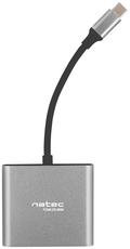 ADAPTADOR NATEC MULTIPUERTO USB-C A USB 3.0 HDMI 4K