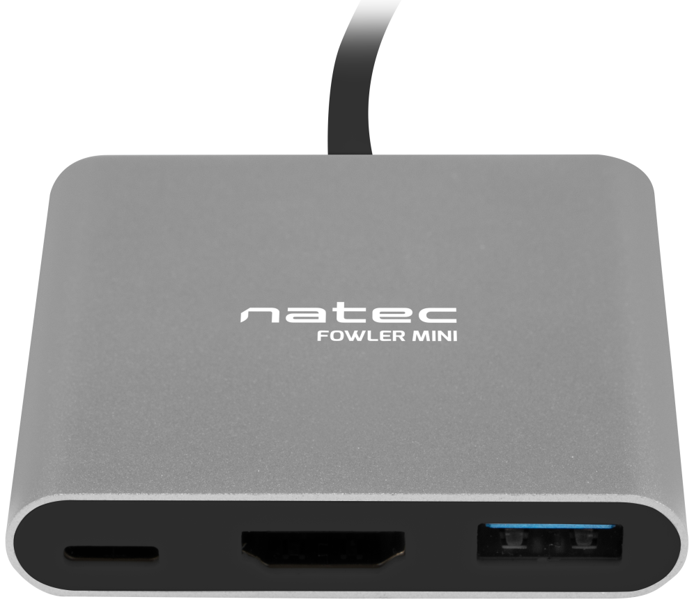 ADAPTADOR NATEC MULTIPUERTO USB-C A USB 3.0 HDMI 4K - detalle