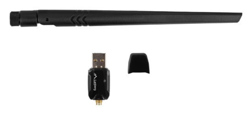 ADAPTADOR RED LANBERG USB 2.0 WIFI6 DUAL BAND AX900 2.4/5GHZ 600MB/S ANTENA EXT - detalle