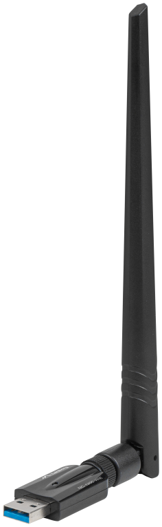 ADAPTADOR RED LANBERG USB WIFI 1200 MB/S DUAL BAND CON ANTENA - detalle