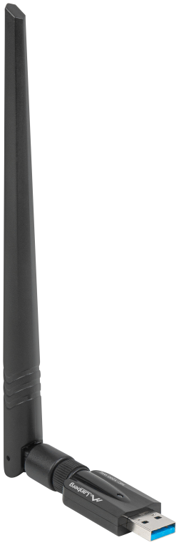 ADAPTADOR RED LANBERG USB WIFI 1200 MB/S DUAL BAND CON ANTENA - detalle