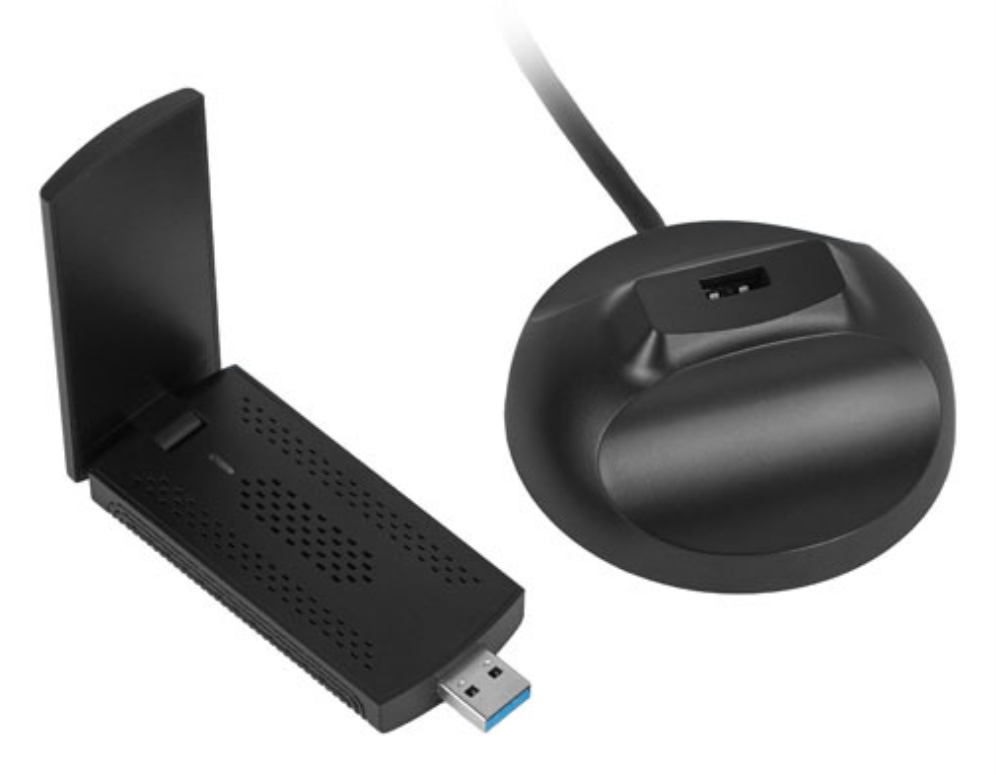 ADAPTADOR RED LANBERG USB WIFI AX3000 TRI-BANDA 2X ANTENAS INTERNAS - detalle