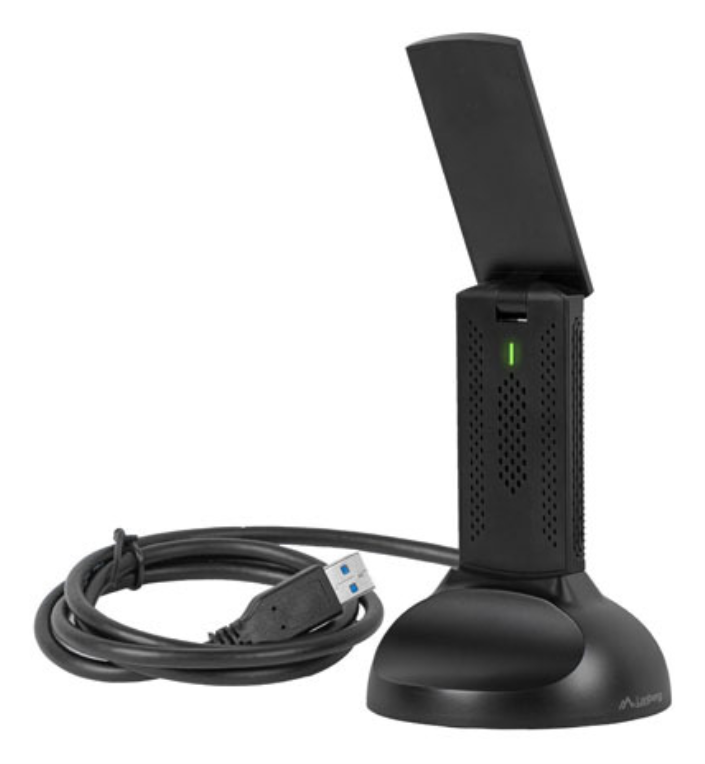 ADAPTADOR RED LANBERG USB WIFI AX3000 TRI-BANDA 2X ANTENAS INTERNAS - detalle