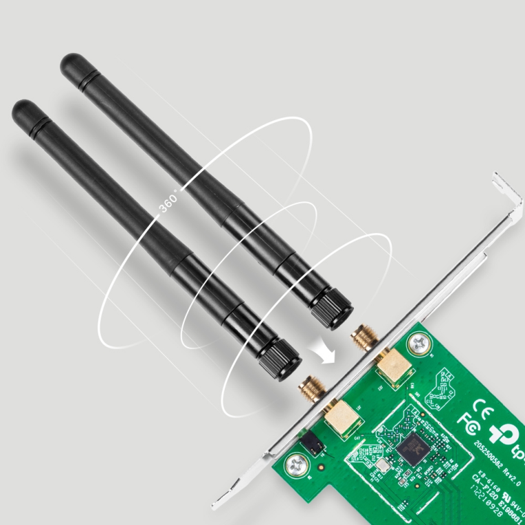 ADAPTADOR RED PCIE TP-LINK N300 - detalle