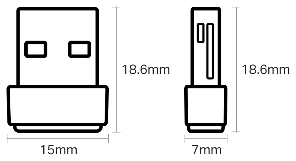 ADAPTADOR RED TP-LINK AC600 NANO - detalle