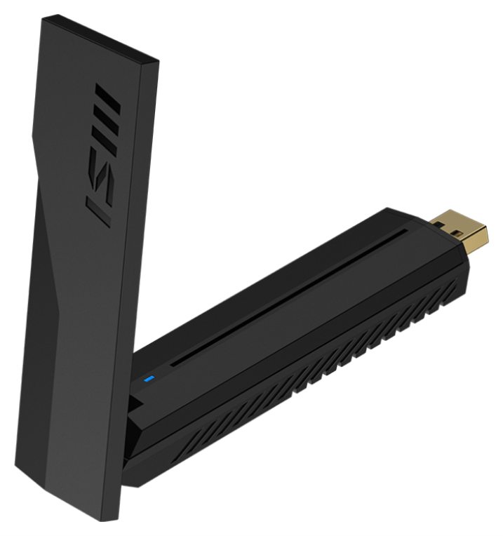 ADAPTADOR RED USB MSI BE6500 WiFi 7 - detalle
