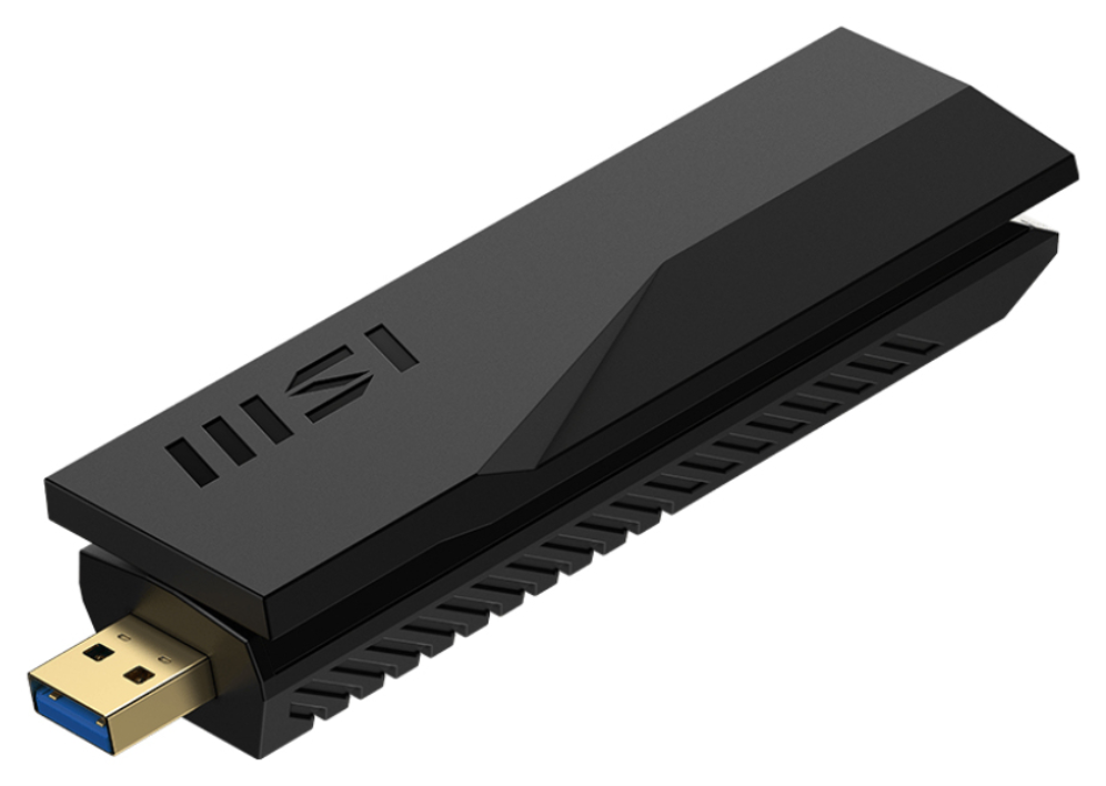 ADAPTADOR RED USB MSI BE6500 WiFi 7 - detalle