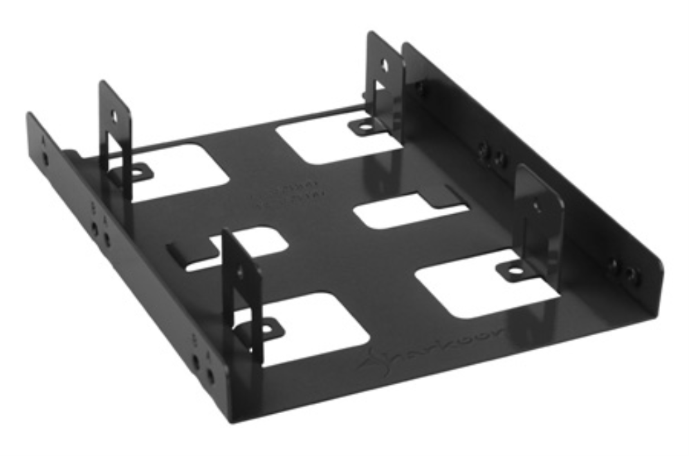 ADAPTADOR SSD 3,5" SHARKOON PARA 2 SSD NEGRO