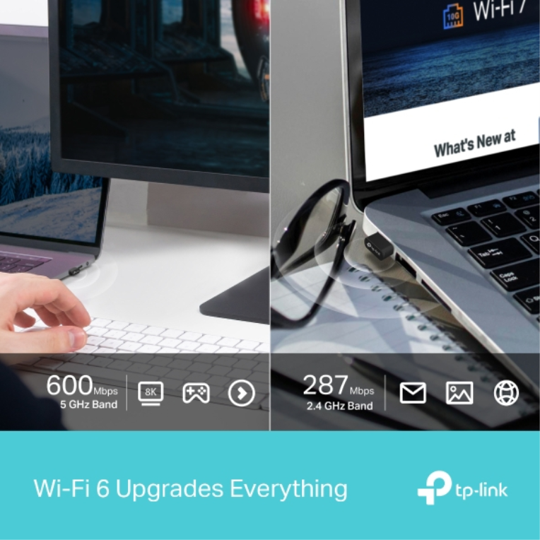 ADAPTADOR TP-LINK AX900 WIFI6 BT 5.3 USB - detalle