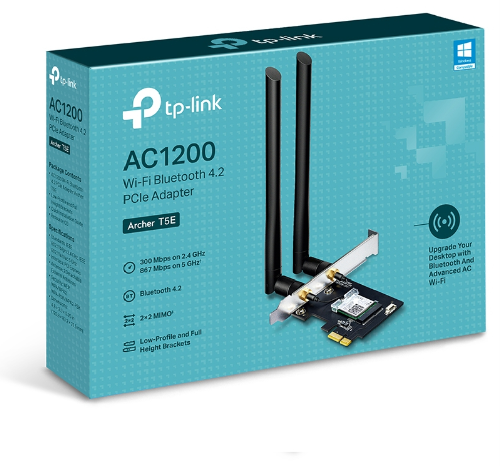 ADAPTADOR TP-LINK PCI AC1200 WIFI BLUETOOTH 4.2 - detalle