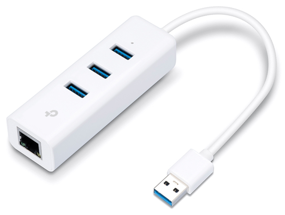 ADAPTADOR TP-LINK USB 3,0 A ETHERNET GIGA CON 3 PORT USB 3.0 - detalle