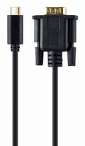 Gembird A-CM-VGAM-01 adaptador de cable de vídeo 2 m USB C VGA (D-Sub) Negro