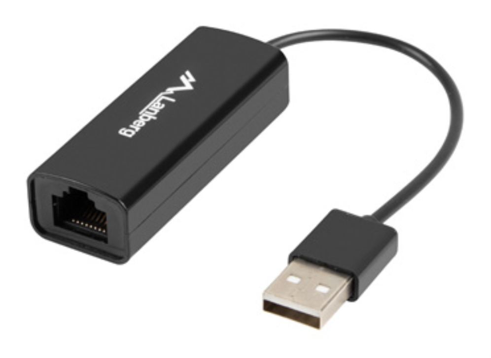 ADAPTADOR USB LANBERG 2.0/ETHERNET RJ45 100 MB