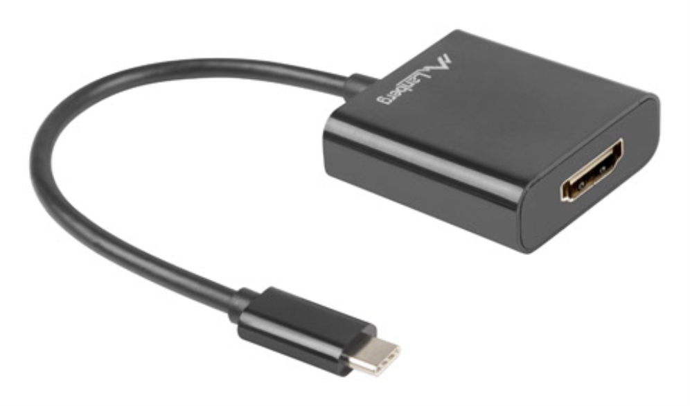 ADAPTADOR USB LANBERG USB-C M 3.1 A HDMI H 15CM DISPLAYPORT ALT MODE NEGRO - detalle
