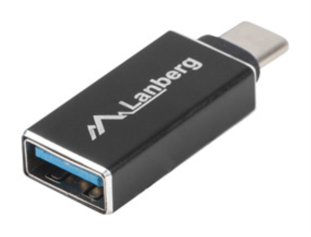 ADAPTADOR USB LANBERG USB-C M 3.1 A USB-A H OTG NEGRO - detalle