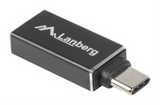ADAPTADOR USB LANBERG USB-C M 3.1 A USB-A H OTG NEGRO
