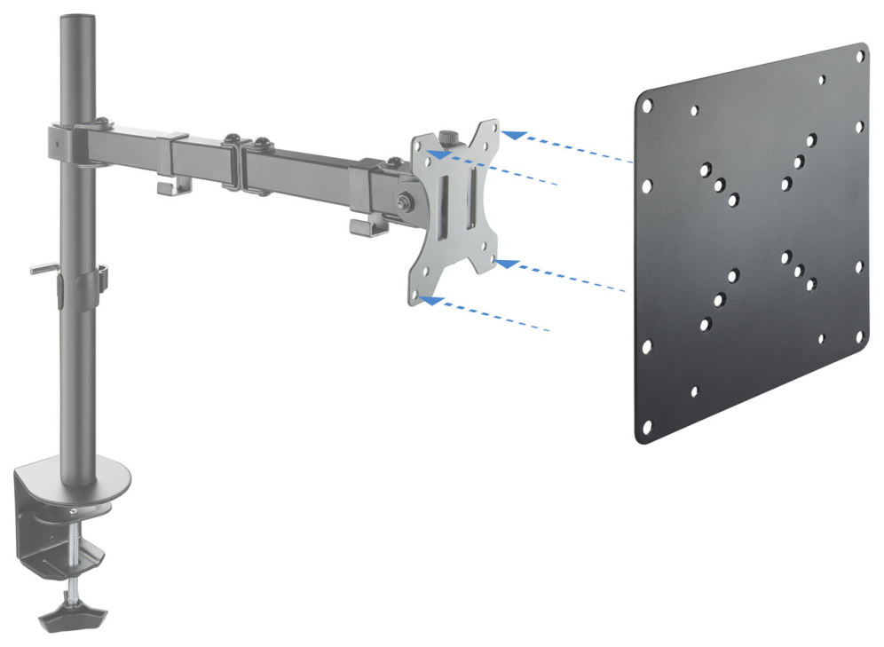 ADAPTADOR VESA TOOQ VMA0200-B 200X200,200X100,100X200 NEGRO - detalle