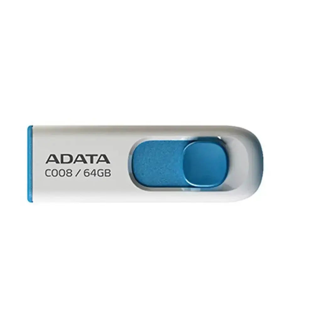 ADATA Lapiz Usb C008 64GB USB 2.0 Blanco/Azul - detalle