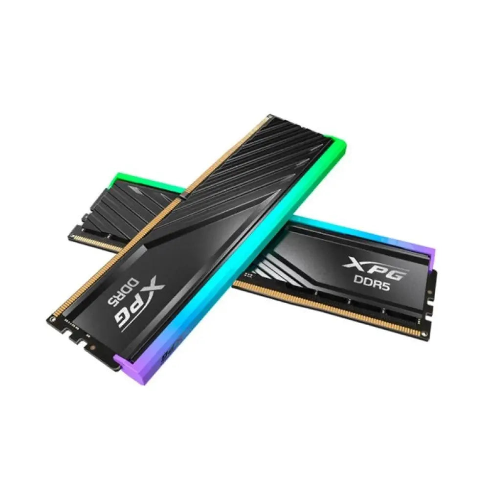 Memorias DDR5 A-DATA XPG Lancer Blade 2x16GB 6000MHz con RGB, CL36, diseño elegante y rendimiento avanzado para gaming.