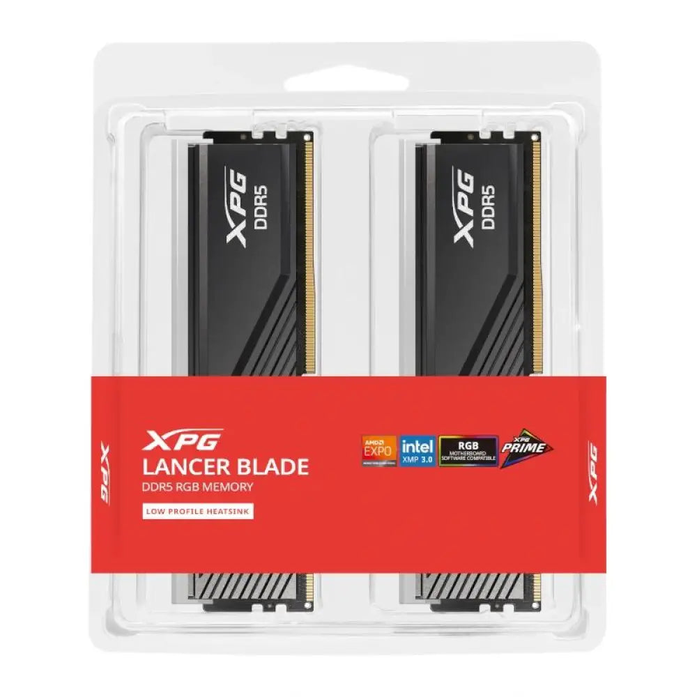 Memorias DDR5 A-DATA XPG Lancer Blade 2x16GB 6000MHz con iluminación ARGB para rendimiento y estética en PC gaming