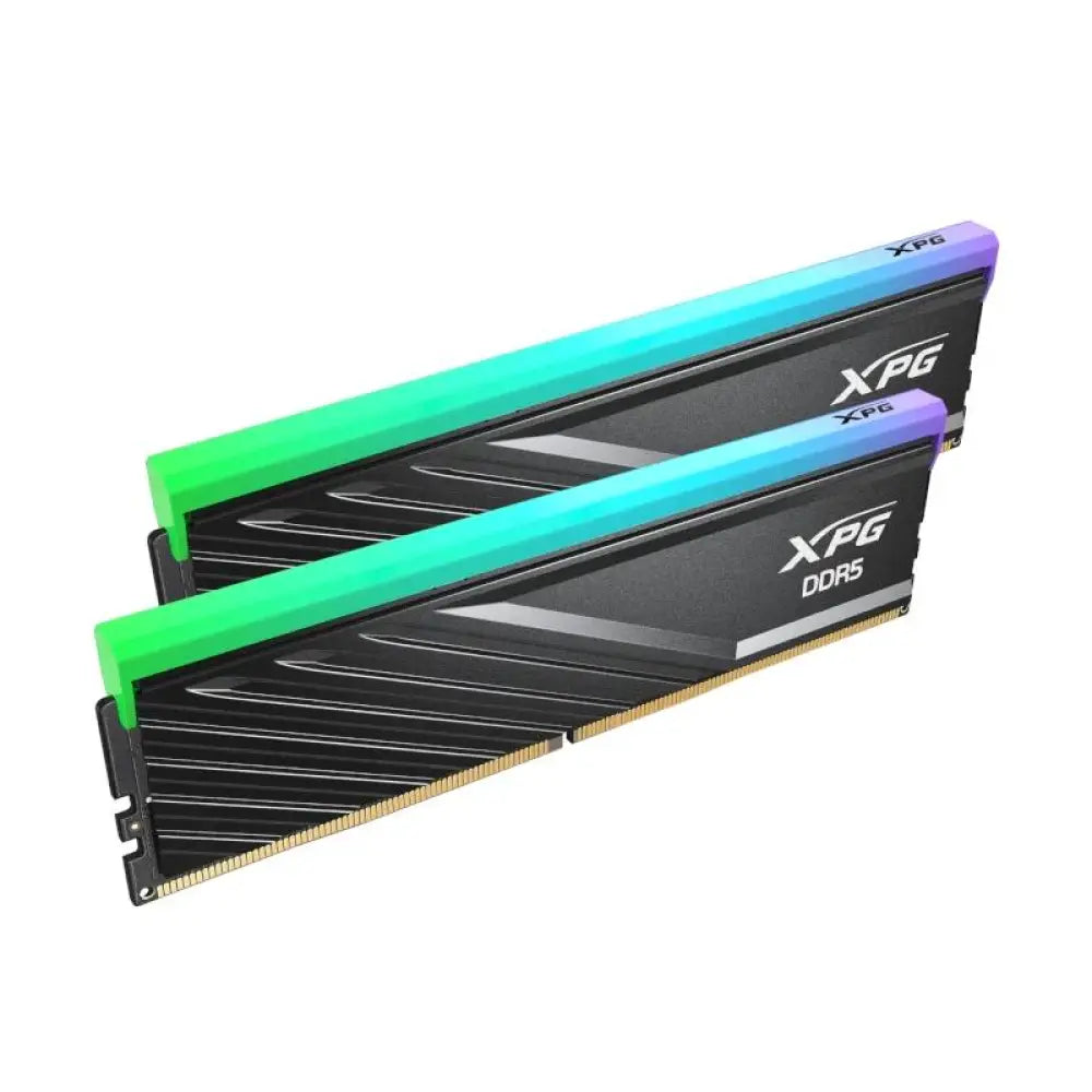 Memorias DDR5 A-DATA XPG Lancer Blade 2x16GB con iluminación ARGB y velocidad de 6000MHz.
