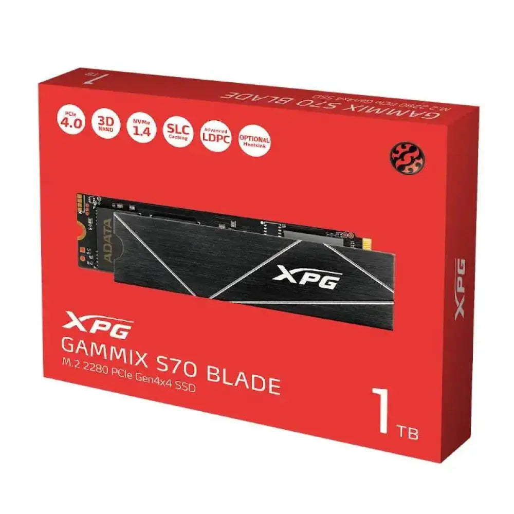 ADATA XPG SSD GAMMIX S70 BLADE 1TB PCIe 4.0 NVMe - detalle