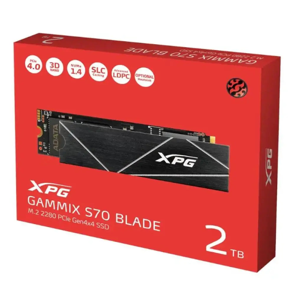 ADATA XPG SSD GAMMIX S70 BLADE 2TB PCIe 4.0 NVMe - detalle