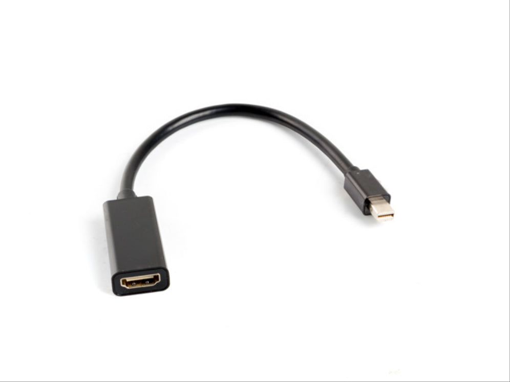Lanberg AD-0005-BK adaptador de cable de vídeo 0.2 m Mini DisplayPort HDMI tipo A (Estándar) Negro