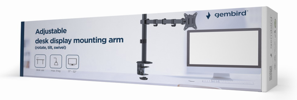 ADJUSTABLE DESK DISPLAY MOUNTING ARM ROTATE TILT SWIVEL 17''-32'' UP TO 9 KG