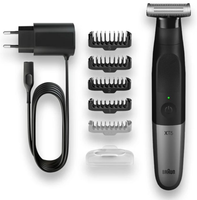 AFEITADORA BRAUN WET AND DRY SERIE X XT5100/ CON BATERIA/ 6 ACCESORIOS - detalle