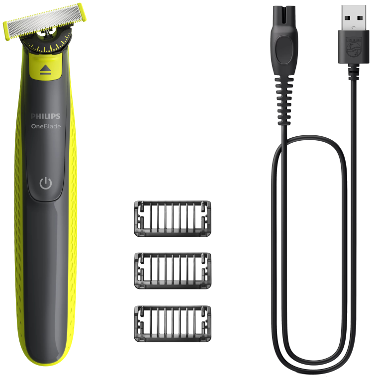 AFEITADORA CARA Y CUERPO PHILIPS ON BLADE QP2724/23 WET AND DRY USB 45MIN - detalle