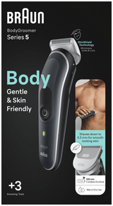 Braun BodyGroomer BG5340 Negro. Plata