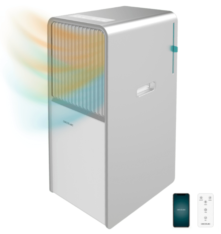 AIRE ACONDICIONADO PORTATIL CECOTEC 8168 12000BTU BOMBA CALOR WIFI TACTIL MANDO - detalle