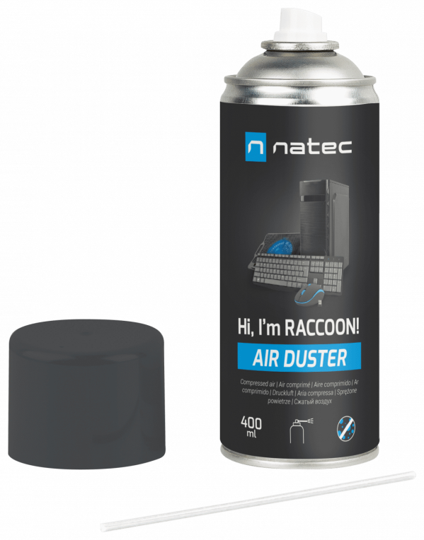 AIRE COMPRIMIDO NATEC RACCOON 400 ML - detalle
