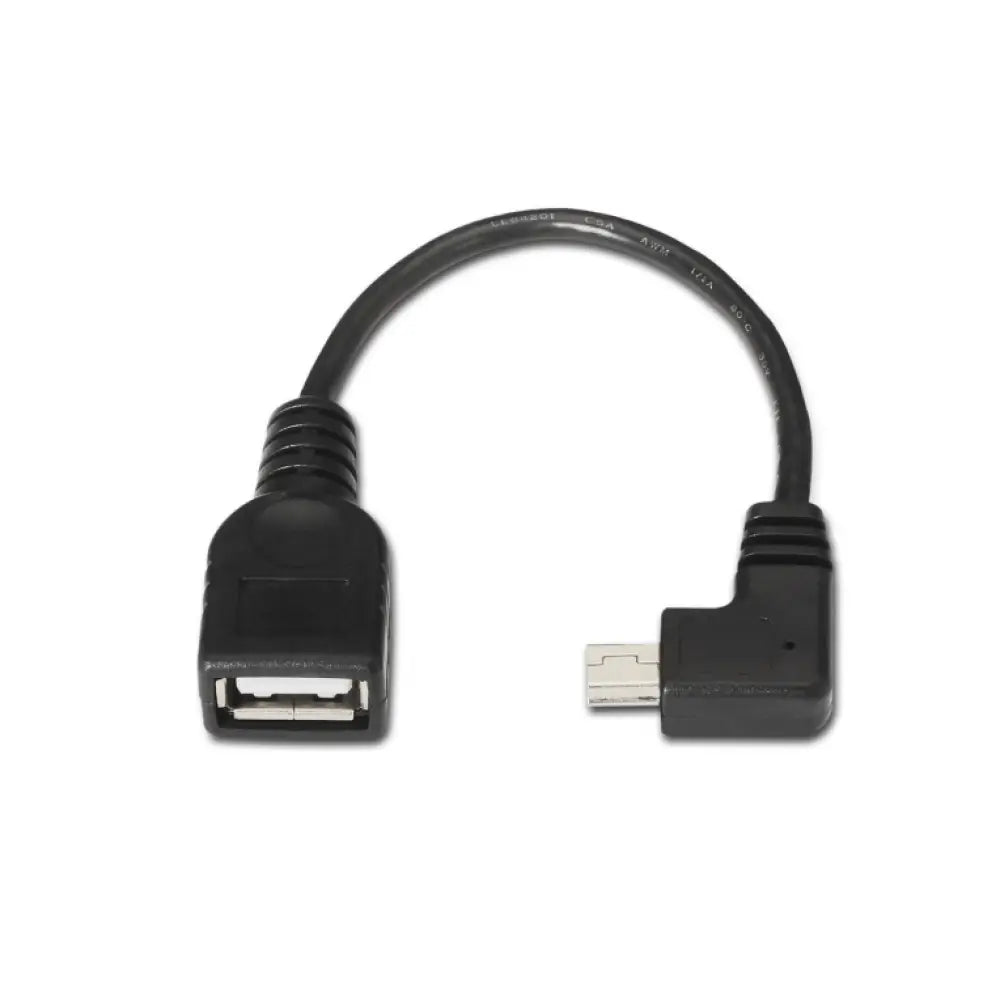 AISENS A101-0034 cable USB USB 2.0 0.15 m Mini-USB B USB A Negro - detalle