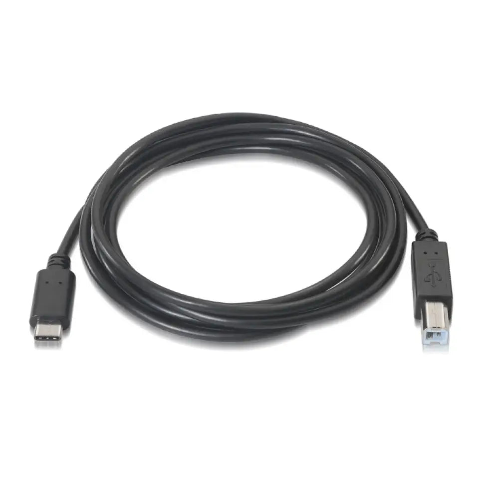AISENS A107-0054 cable USB USB 2.0 2 m USB C USB B Negro - detalle