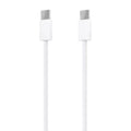 Cable USB AISENS A107-0856 de 2 m con conector USB-C a USB 2.0, blanco, ideal para carga y transferencia de datos.