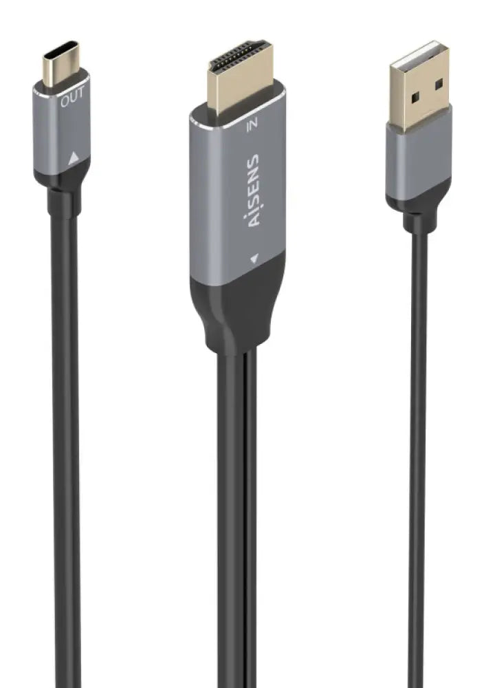 AISENS A109-0871 adaptador de cable de vídeo 1.8 m HDMI + USB USB Tipo C - detalle