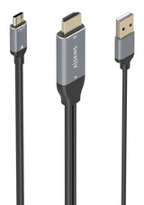 AISENS A109-0871 adaptador de cable de vídeo 1.8 m HDMI + USB USB Tipo C