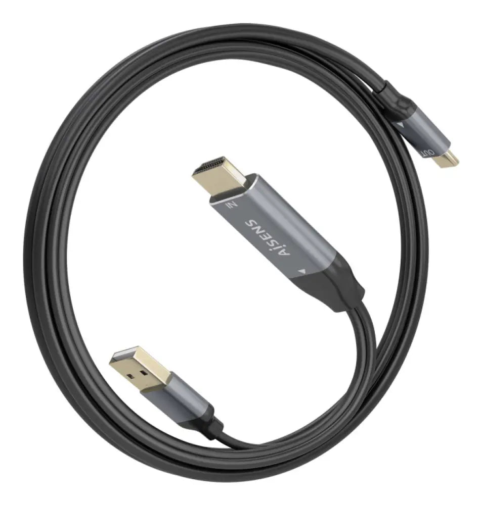 AISENS A109-0871 adaptador de cable de vídeo 1.8 m HDMI + USB USB Tipo C - detalle
