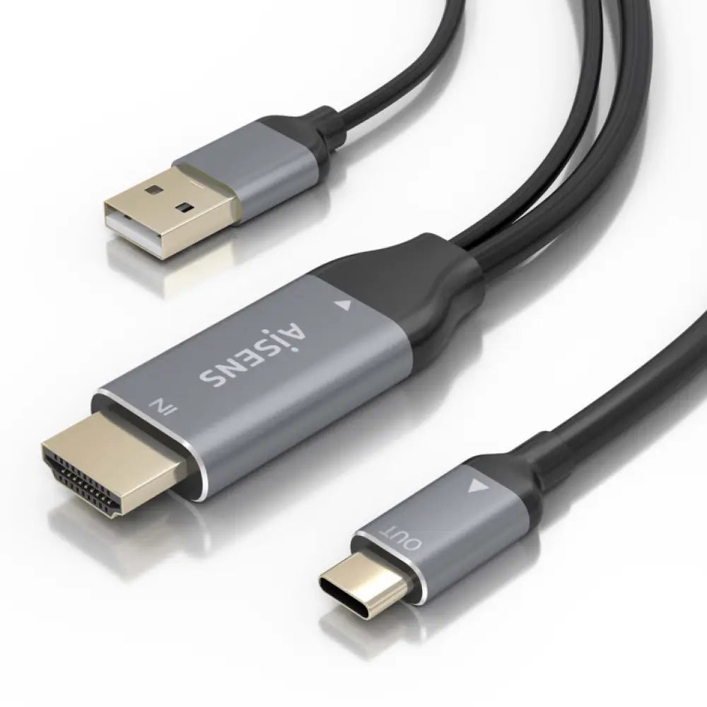AISENS A109-0871 adaptador de cable de vídeo 1.8 m HDMI + USB USB Tipo C - detalle