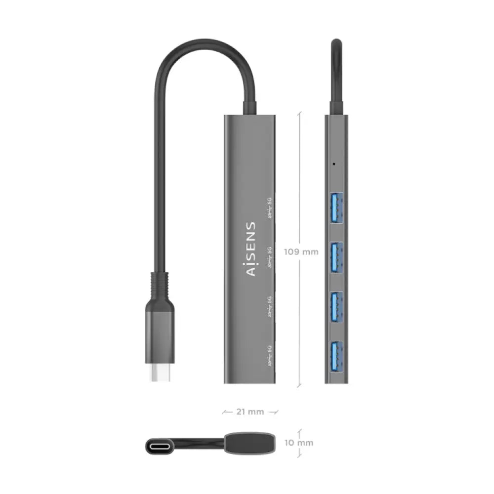 AISENS A109-0943 base para portátil y replicador de puertos Alámbrico USB 3.2 Gen 1 (3.1 Gen 1) Type-C - detalle