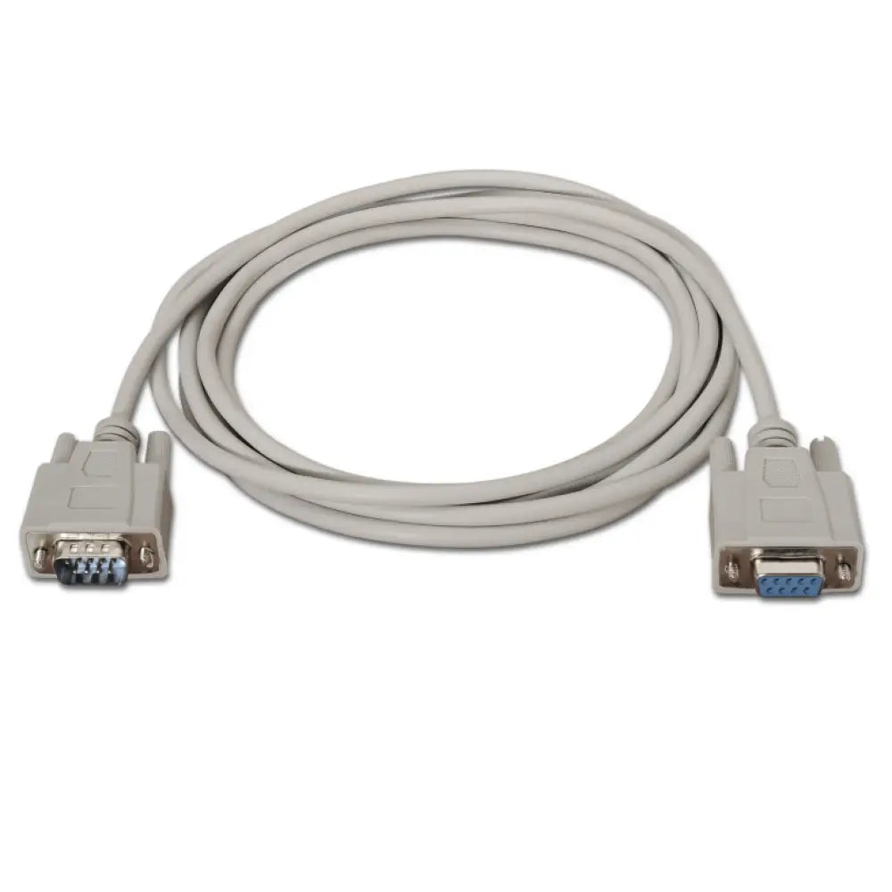 AISENS A112-0065 cable de serie Beige 1.8 m DB9 - detalle